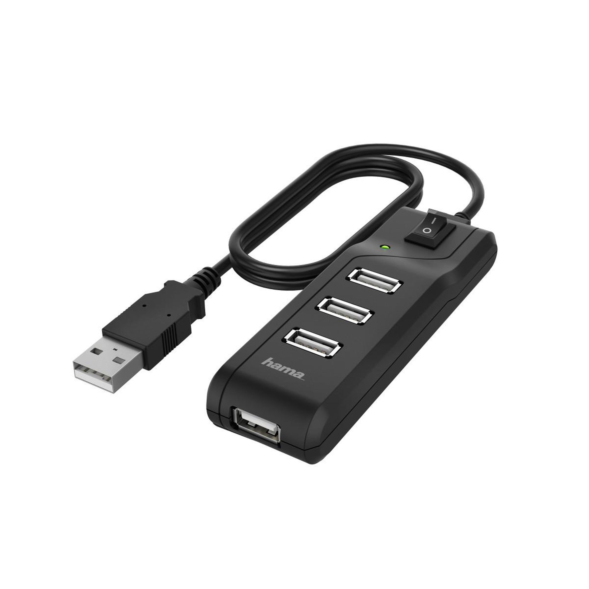 Voir la diapositive 2 : Hama Hub USB Hama - Modèle 00200118 - 4 ports USB 2.0