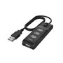 Voir la diapositive 2 : Hama Hub USB Hama - Modèle 00200118 - 4 ports USB 2.0