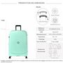 Voir la diapositive 2 : Delsey Valise rigide Beaumont TSA Polypropylène 70.5cm