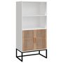 Voir la diapositive 2 : VIDAXL Buffet blanc 60x35x125 cm bois d'ingenierie