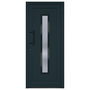 Voir la diapositive 3 : VIDAXL Porte d'entree anthracite 88x200 cm PVC
