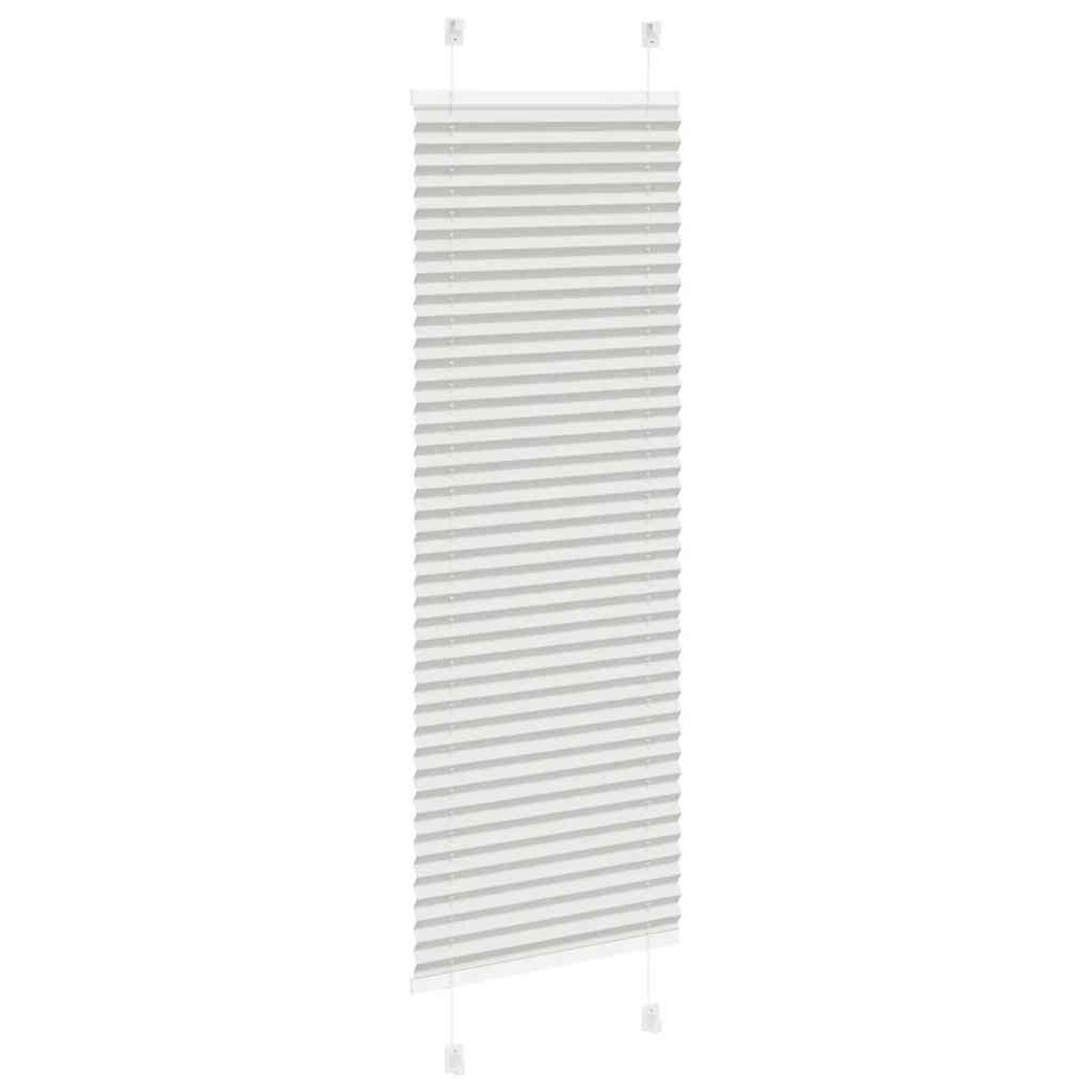 Voir la diapositive 4 : VIDAXL Store plisse gris clair 45x150 cm largeur du tissu 44,4 cm