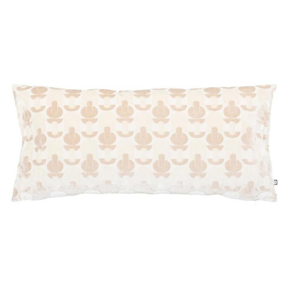 ATMOSPHERA Coussin Jacquard en Velours  Luna  35x75cm Beige Lin