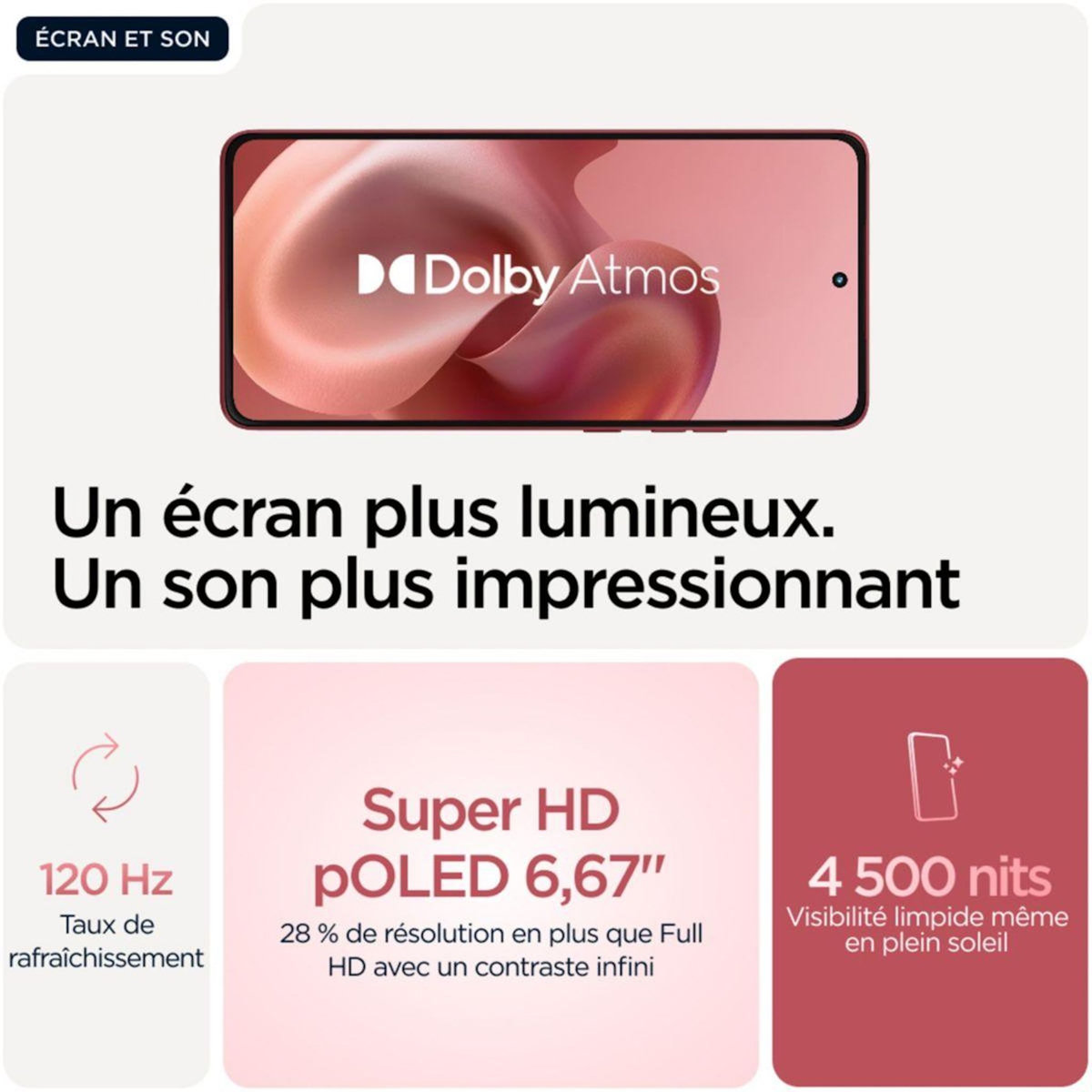 MOTOROLA Smartphone G86 Rouge 256Go 5G