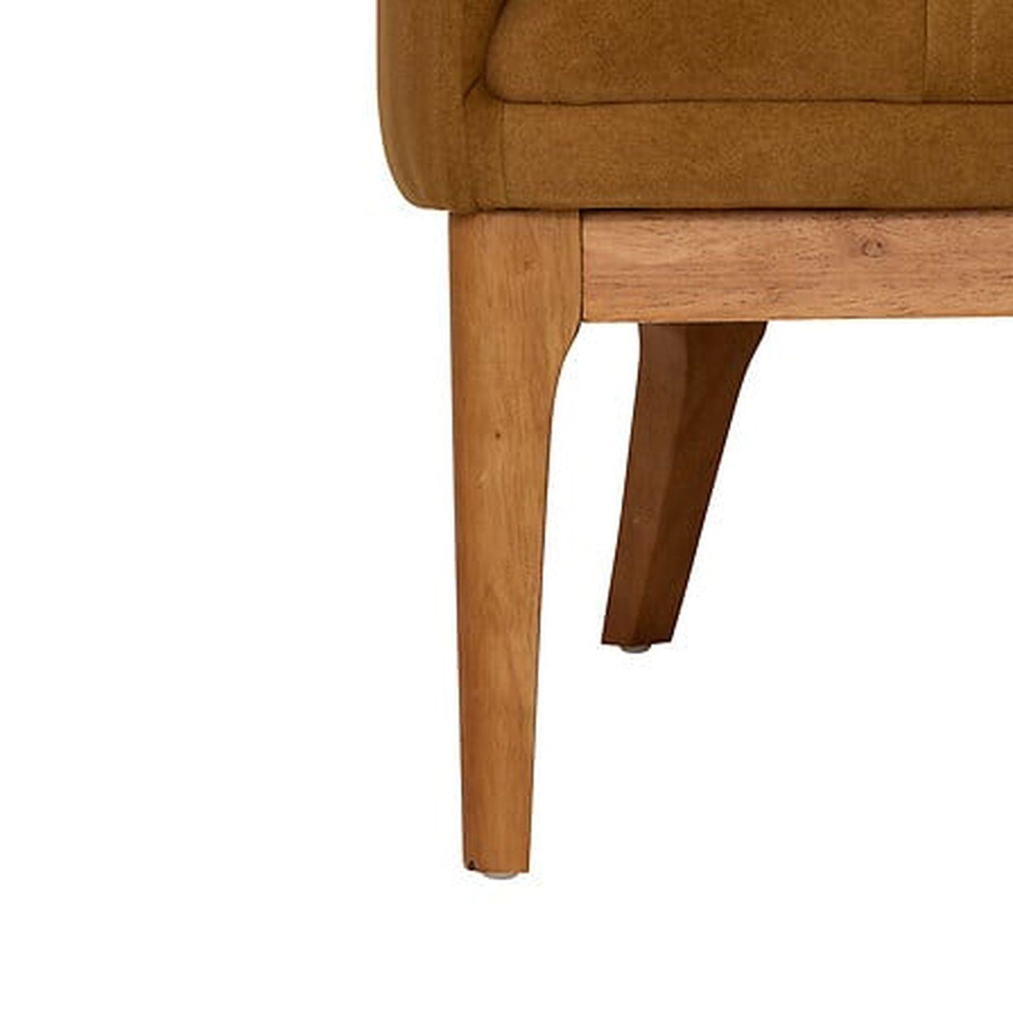 Voir la diapositive 3 : ATMOSPHERA Fauteuil velours libor - marron
