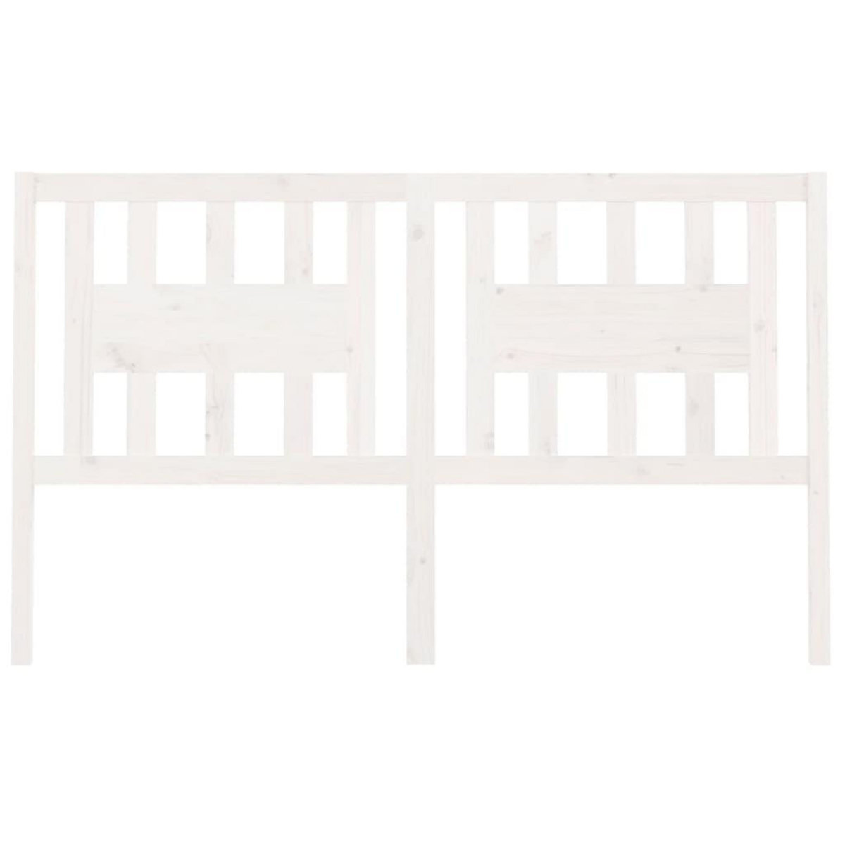 VIDAXL Tete de lit Blanc 166x4x100 cm Bois massif de pin