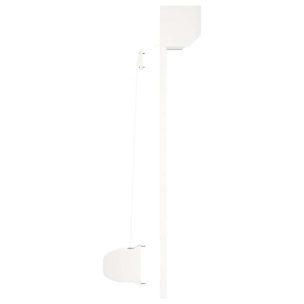 VIDAXL Volet roulant aluminium 100x100 cm blanc