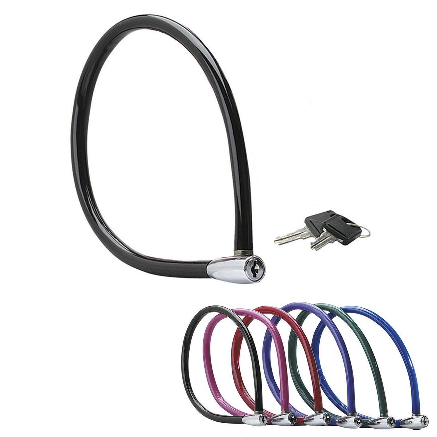 Master Lock Cable Antivol Vélo 55 cm Câble Clé Extérieur Couleur Aléatoire 8630-F