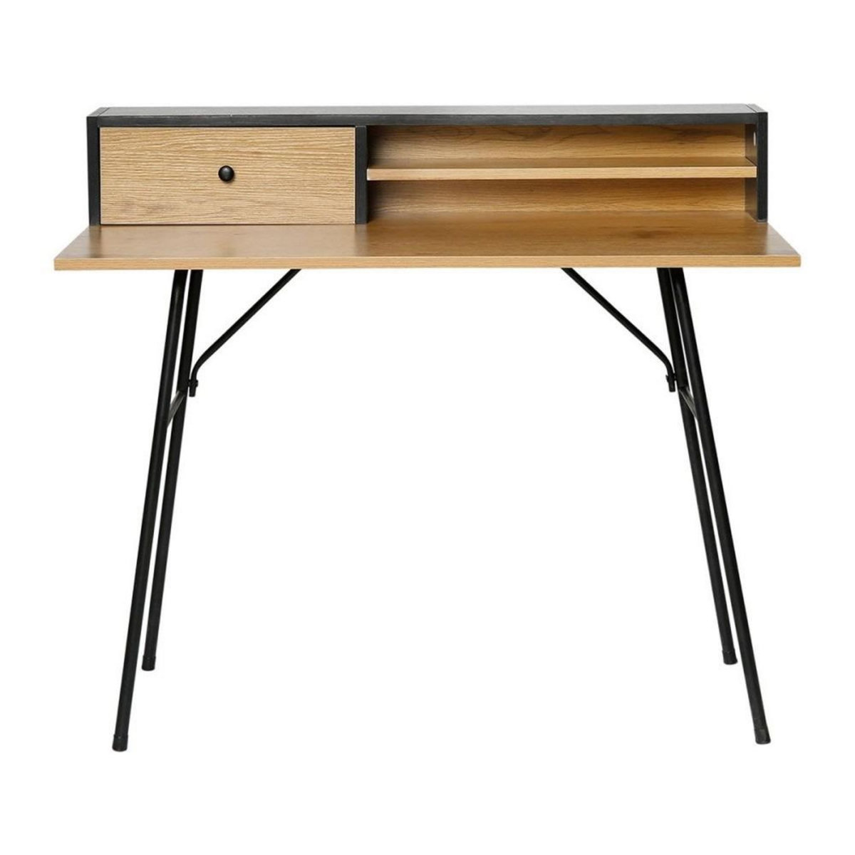 OSTARIA Bureau bois pieds métal
