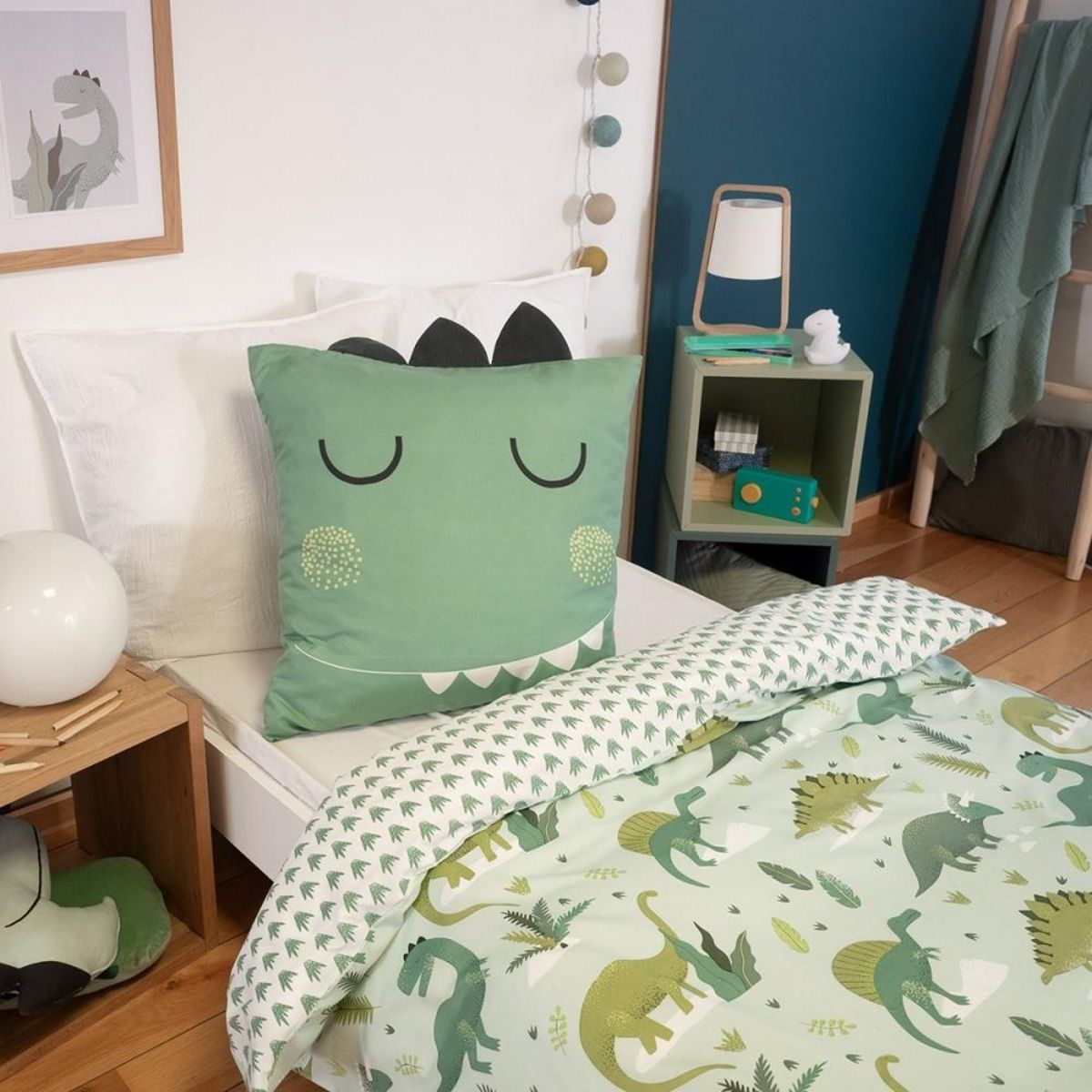 COTE DECO Housse de couette 140x200 + 1 taie Carni microfibre