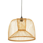 ATMOSPHERA Lampe Suspension en Bambou  Amy  38cm Beige