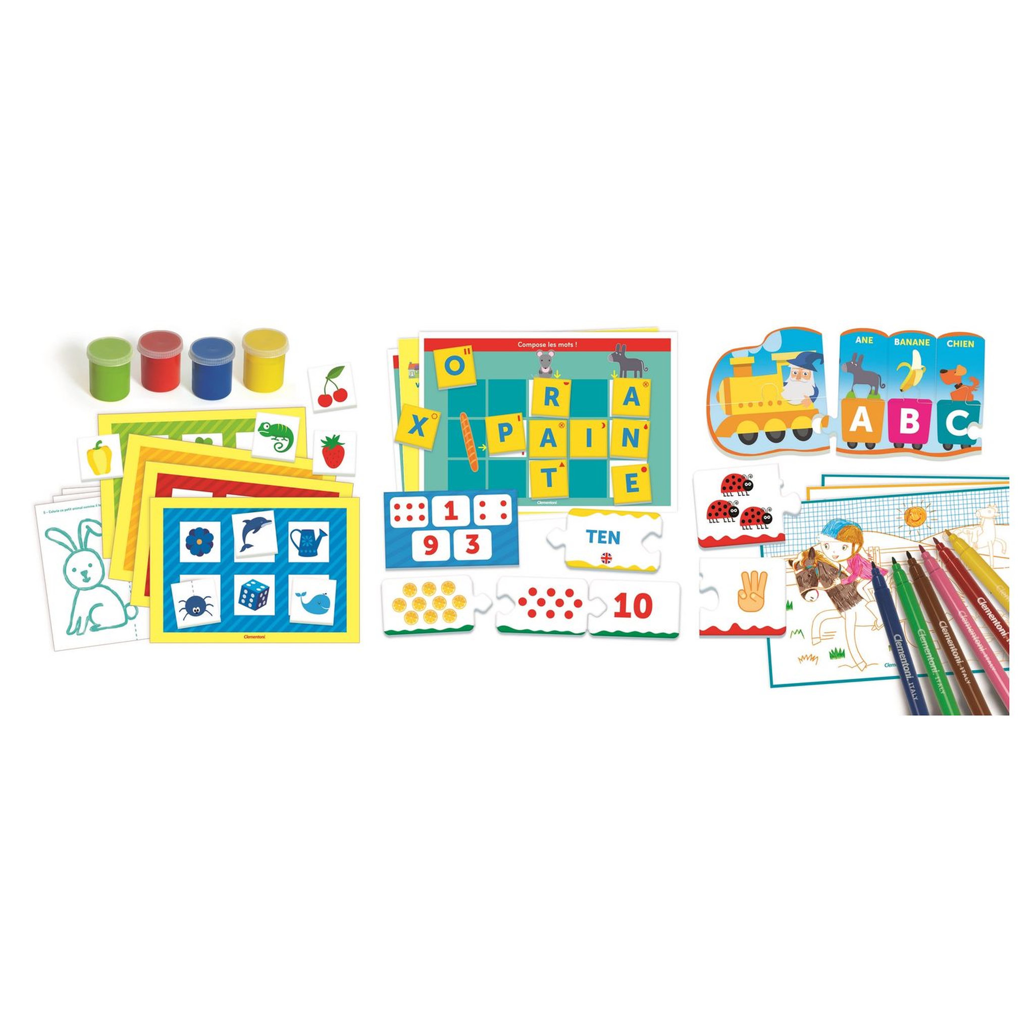 Voir la diapositive 3 : CLEMENTONI Mon grand coffret maternelle