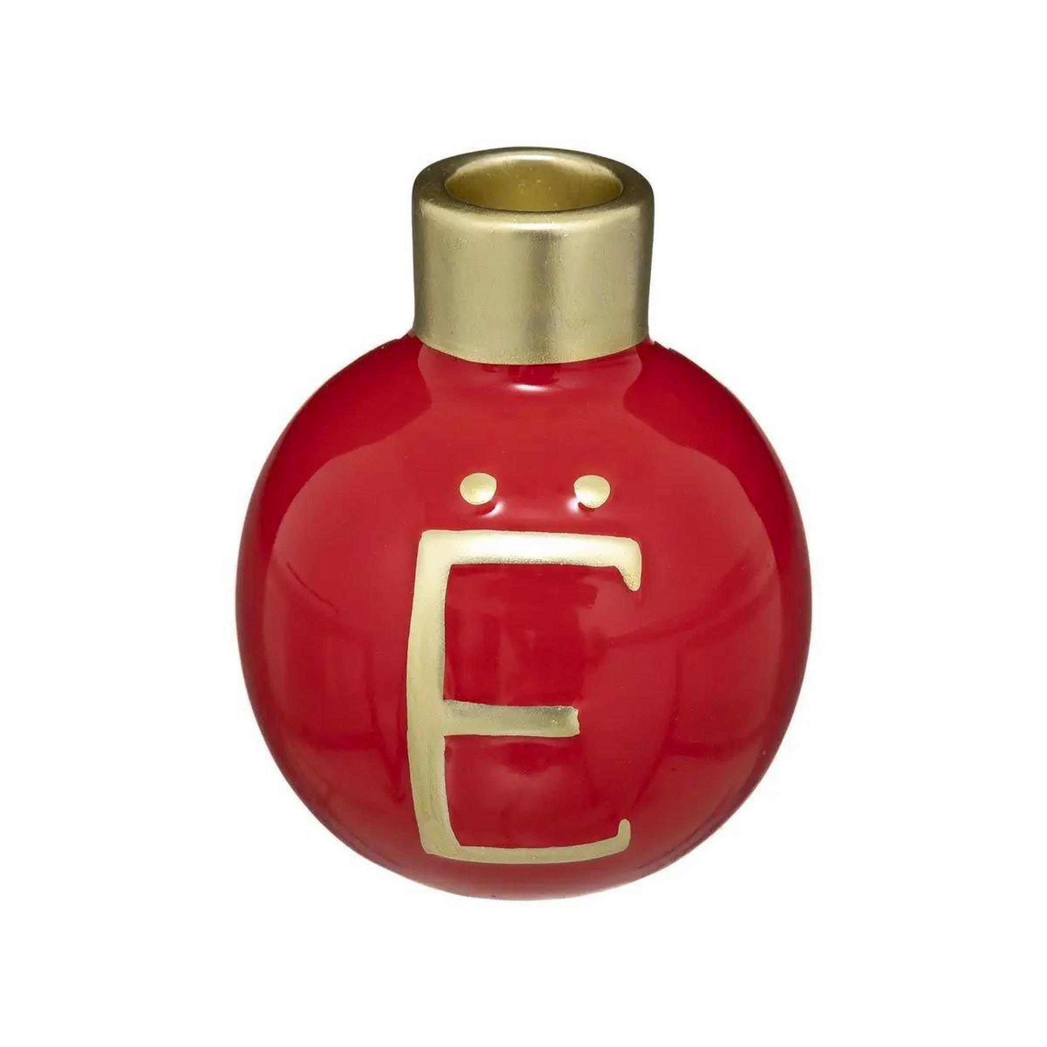 Voir la diapositive 4 : ATMOSPHERA Lot de 4 photophores boules  soir de noël  10cm rouge