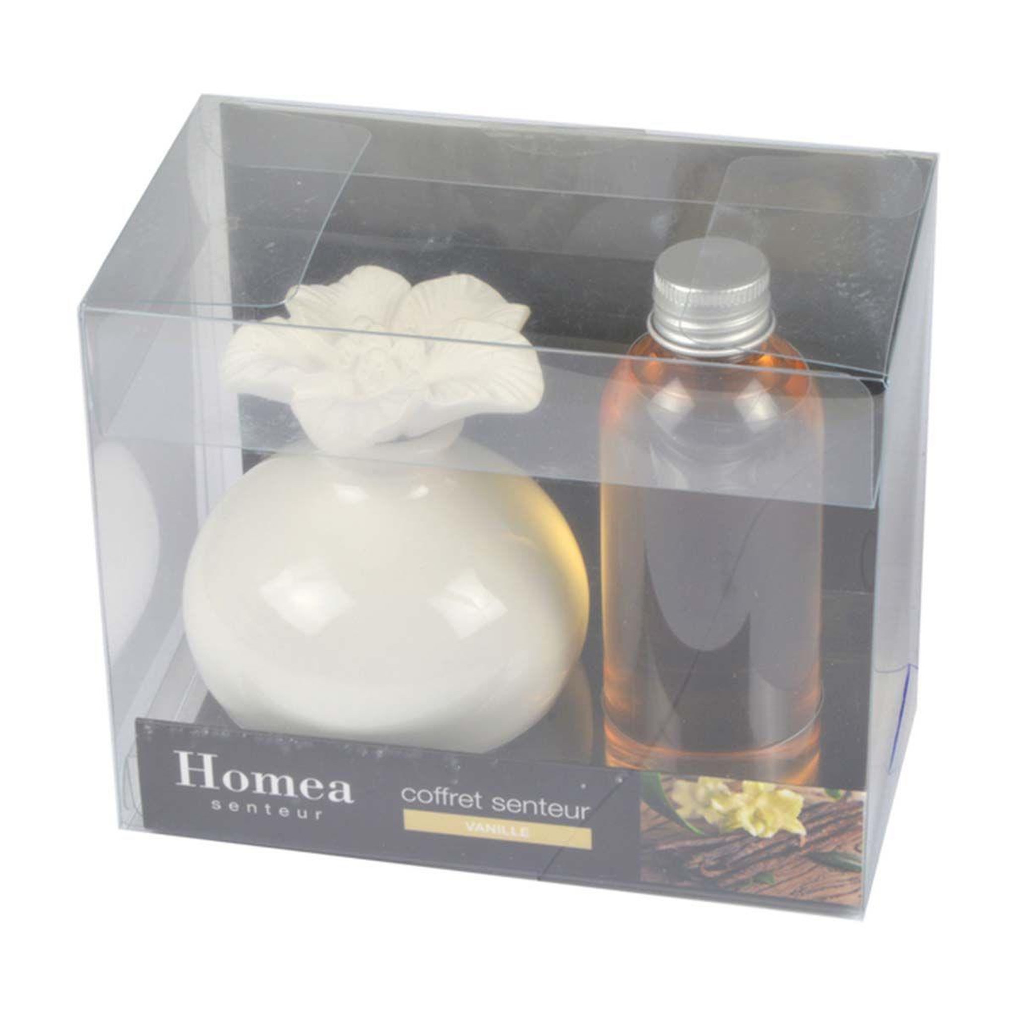 Voir la diapositive 2 : HOMEA Coffret senteur  essentiel  100ml vanille