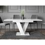 Voir la diapositive 5 : BEST MOBILIER Xandriel - table à manger extensible - blanc - 4 à 6 personnes