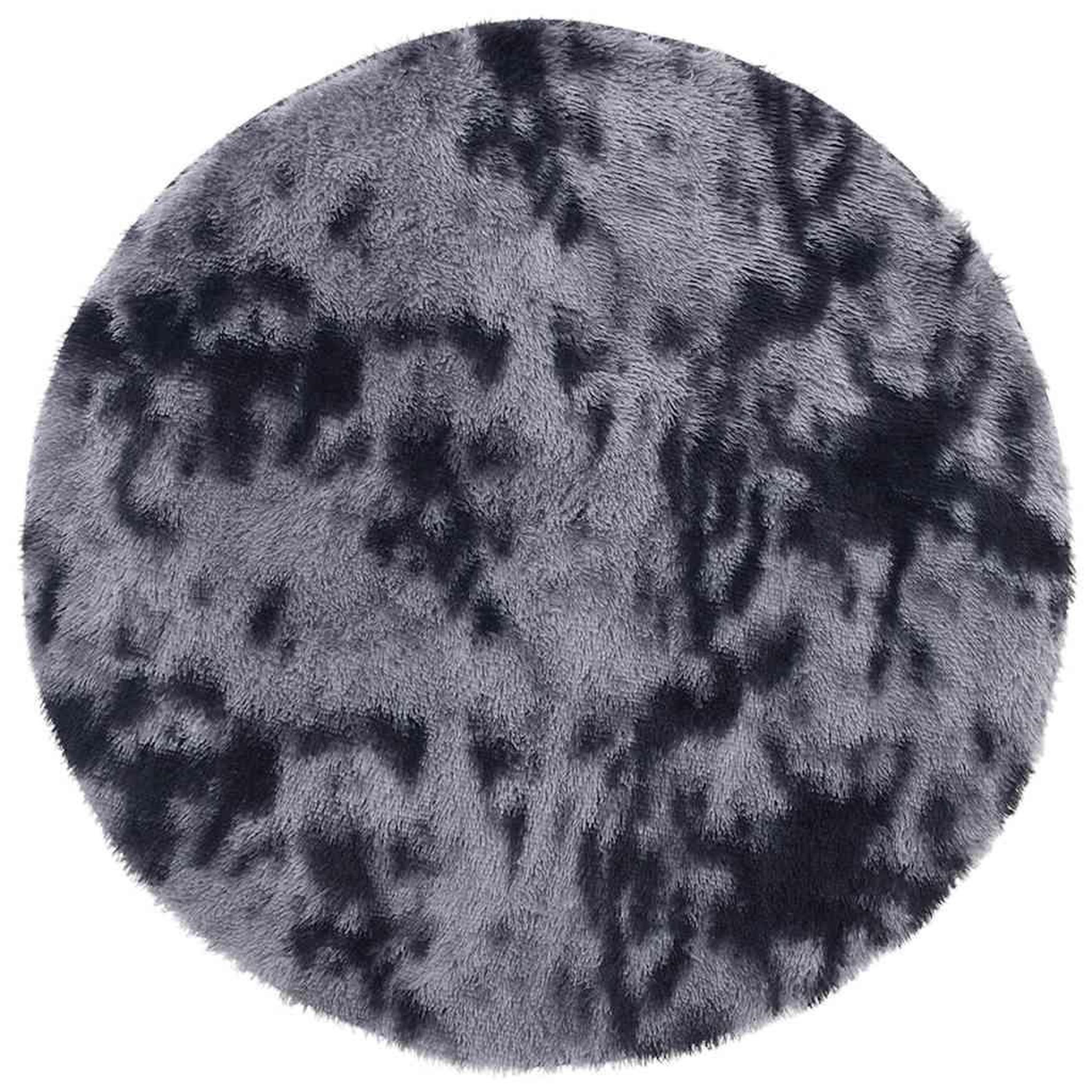 Voir la diapositive 2 : VIDAXL Tapis Shaggy a poils longs NAVARRA gris fonce 160x160 cm