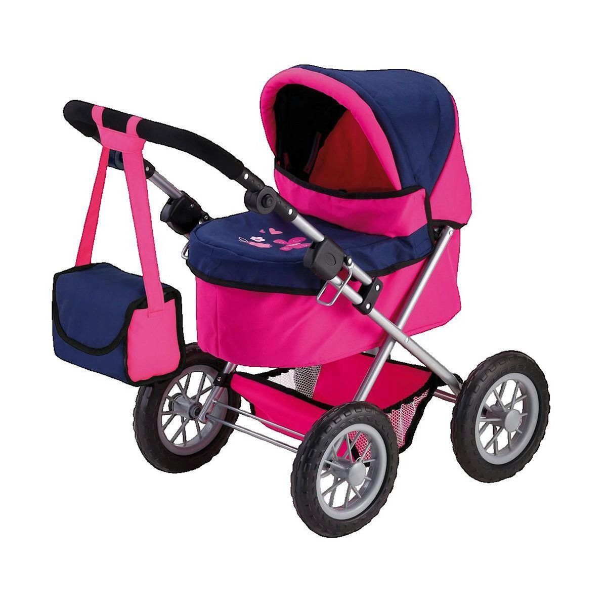 REIG Poussette pour poupées Reig Trendy Classic fuchsia et bleu