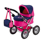REIG Poussette pour poupées Reig Trendy Classic fuchsia et bleu