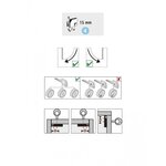 CENTRALE BRICO Serrure de meuble acier en applique HETTICH 15 mm réversible