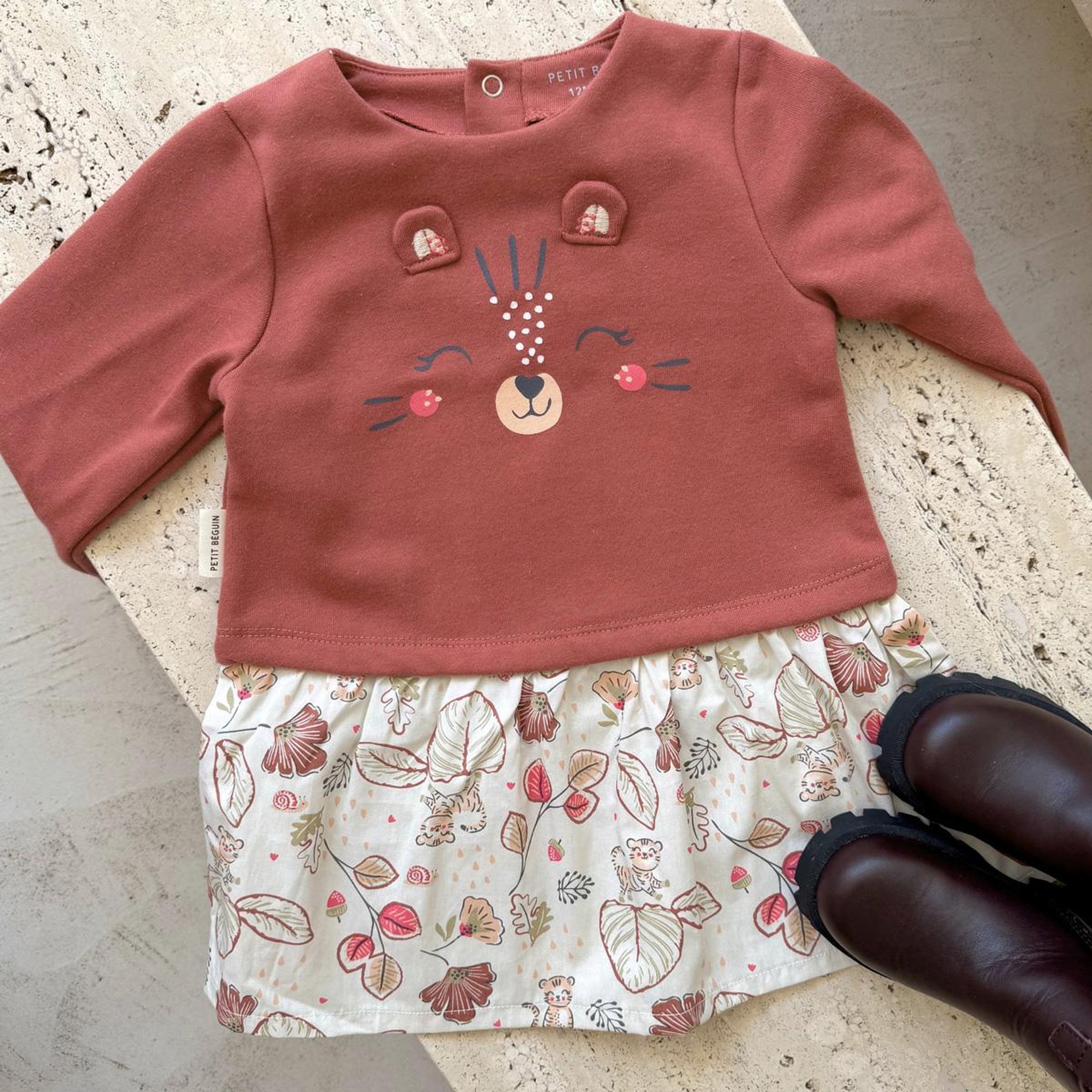 Voir la diapositive 4 : PETIT BEGUIN Robe bébé léa - fille