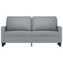 Voir la diapositive 3 : VIDAXL Canape a 2 places Gris clair 140 cm Tissu