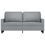 Voir la diapositive 3 : VIDAXL Canape a 2 places Gris clair 140 cm Tissu