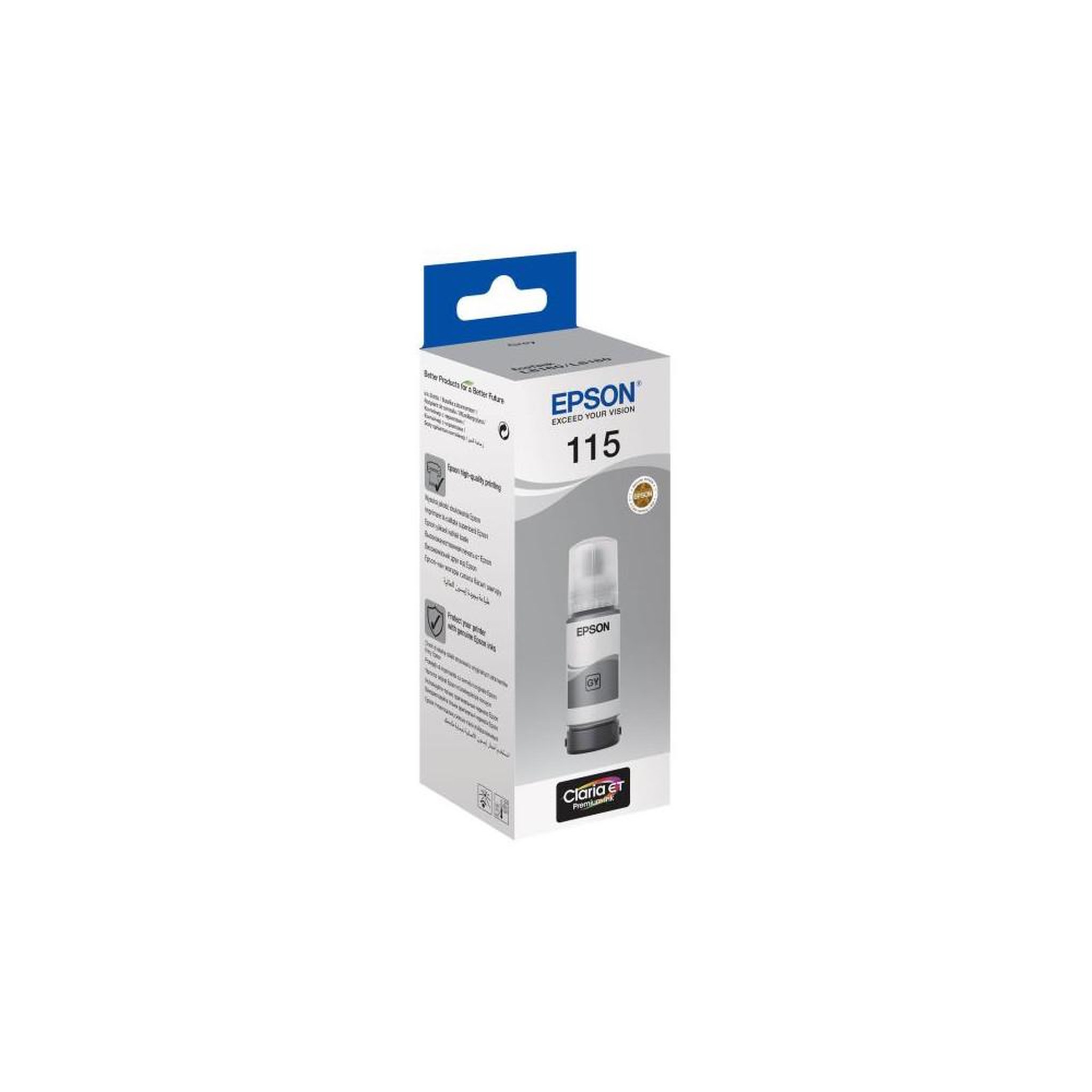Epson Epson ecotank encre originale 115 gris 70 ml pour réservoir l8160 l8180