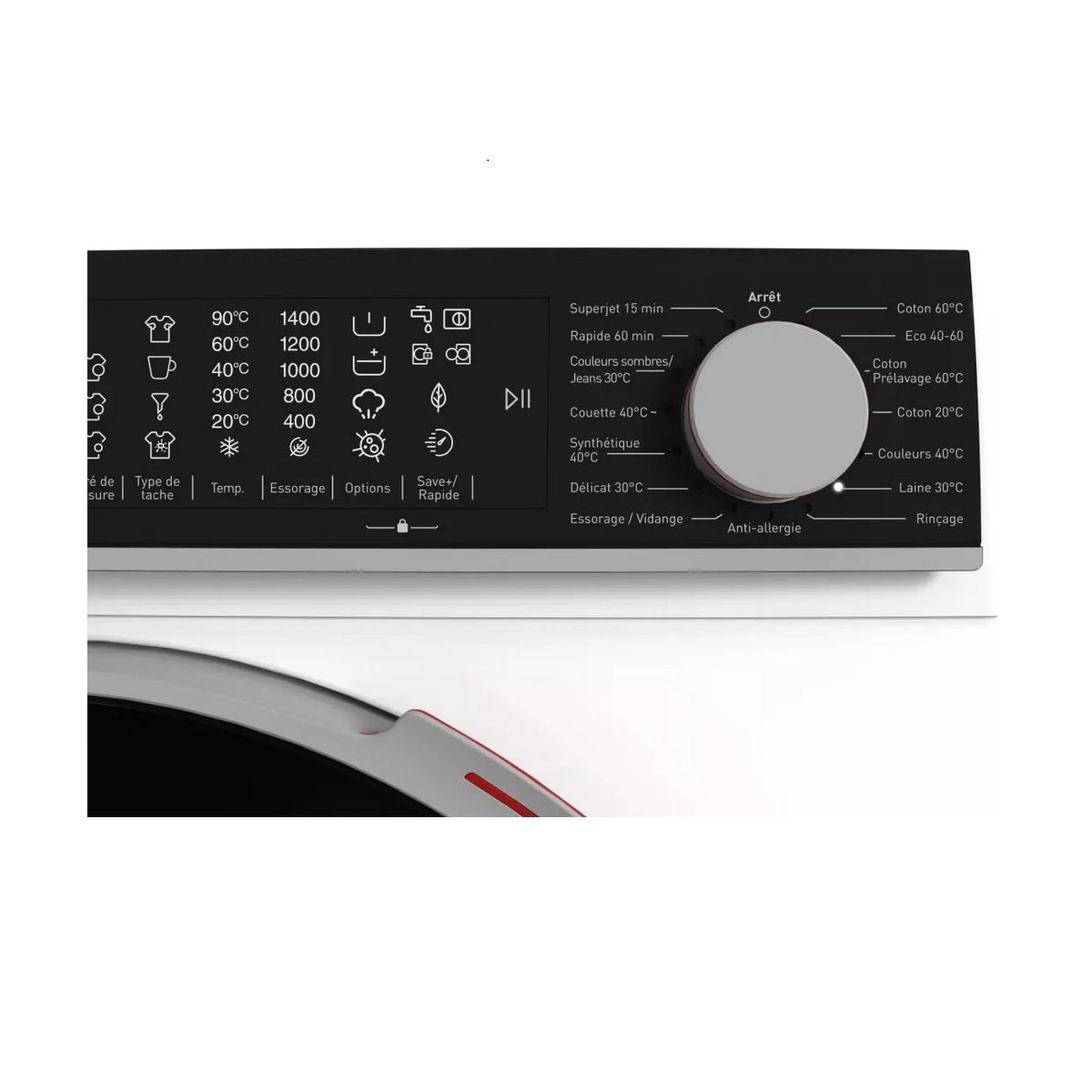 Voir la diapositive 5 : Sharp Lave-linge frontal 10kg 1400 tours/min blanc - es-nfl014cwna-fr