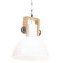 Voir la diapositive 2 : VIDAXL Lampe suspendue industrielle 25 W Blanc Rond 30 cm E27