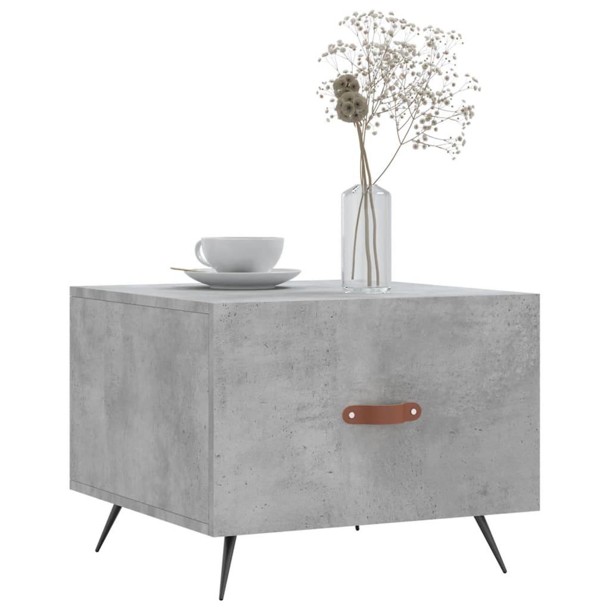 Voir la diapositive 3 : VIDAXL Tables basses 2 pcs gris beton 50x50x40 cm bois d'ingenierie