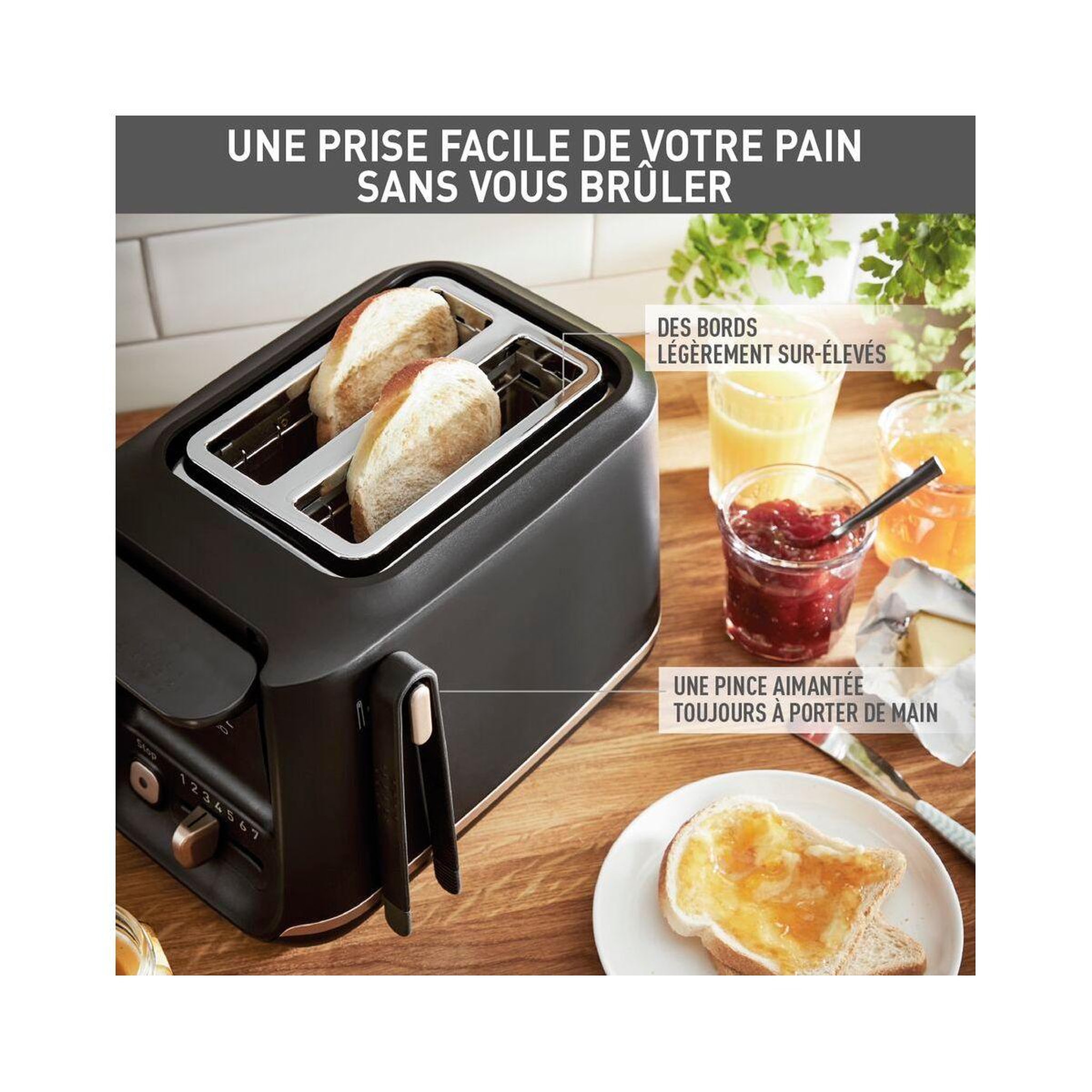 Voir la diapositive 4 : TEFAL Grille-pain TT533811 INCLUDEO