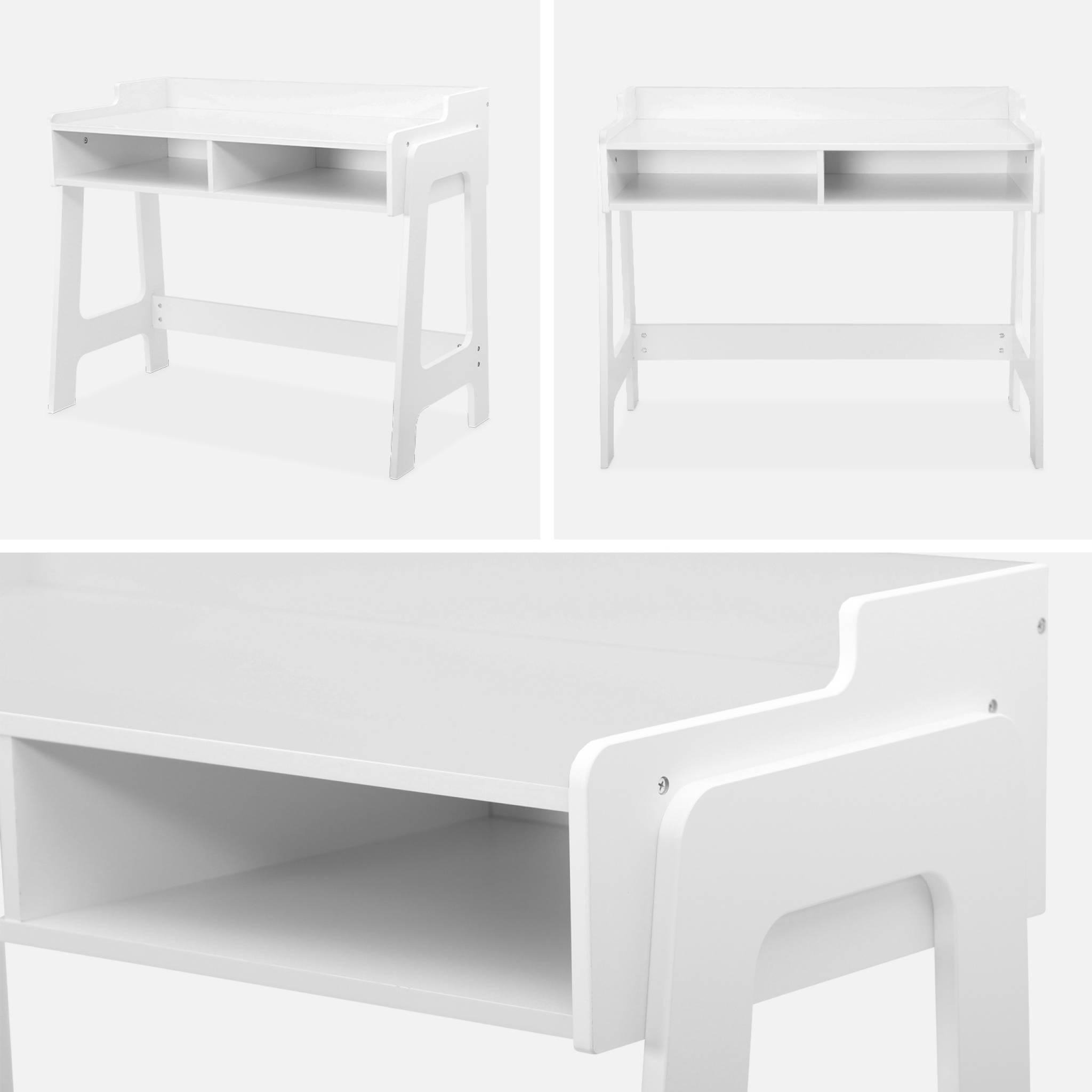 Voir la diapositive 6 : SWEEEK Bureau blanc avec chaise pour enfant