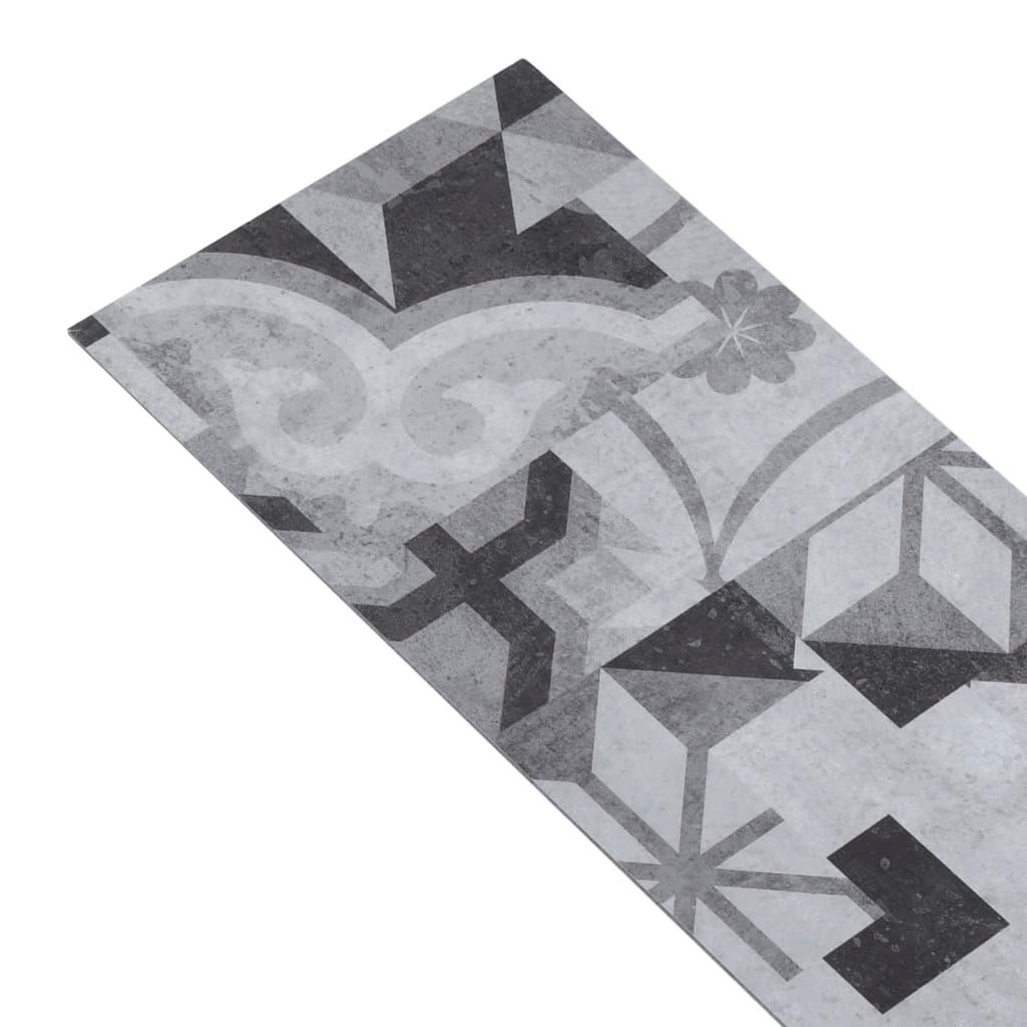 Voir la diapositive 4 : VIDAXL Planches de plancher PVC 4,46 m^2 3 mm Autoadhesif Motif de gris