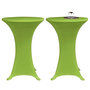 Voir la diapositive 2 : VIDAXL Housses de table extensible 4 pcs 60 cm Vert