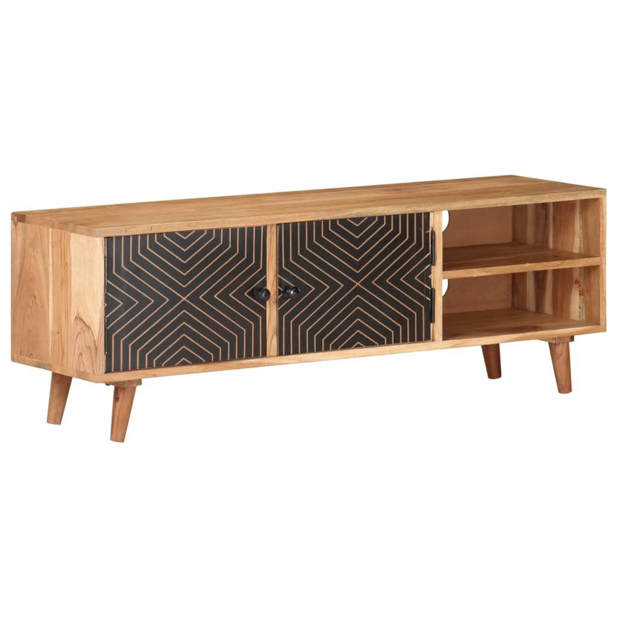 VIDAXL Meuble tv 115x30x39 cm bois d'acacia massif