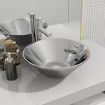 VIDAXL Lavabo 42 x 14 cm Ceramique Argente