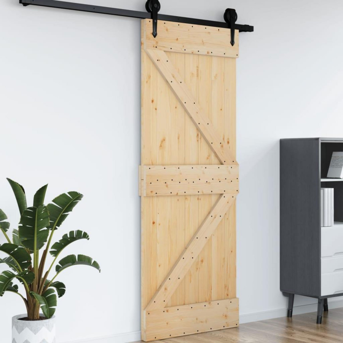 VIDAXL Porte NARVIK 95x210 cm bois massif de pin