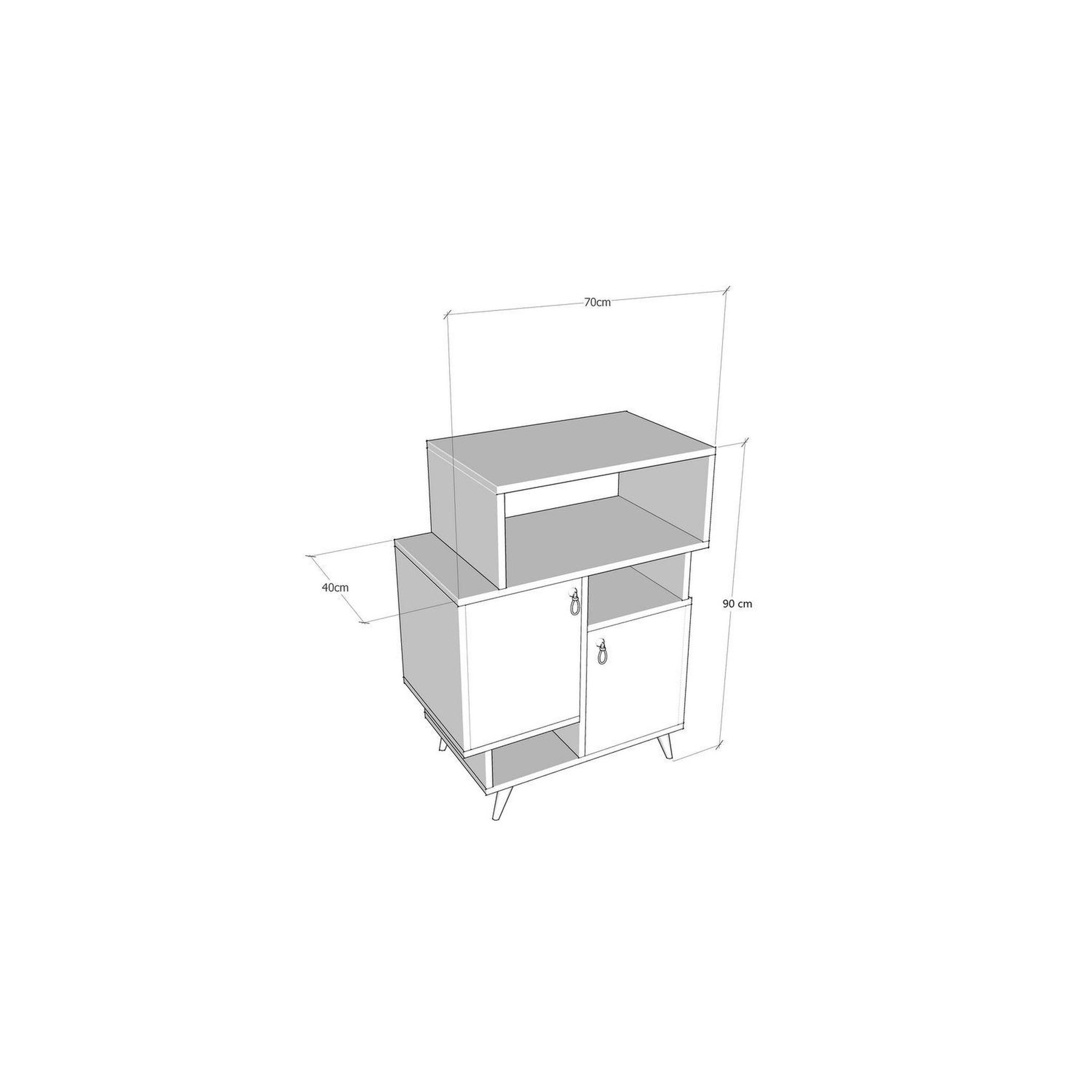 Voir la diapositive 5 : TOILINUX Etagère bibliothèque design marbré Izmir - L. 70 x H. 90 cm - Gris anthracite