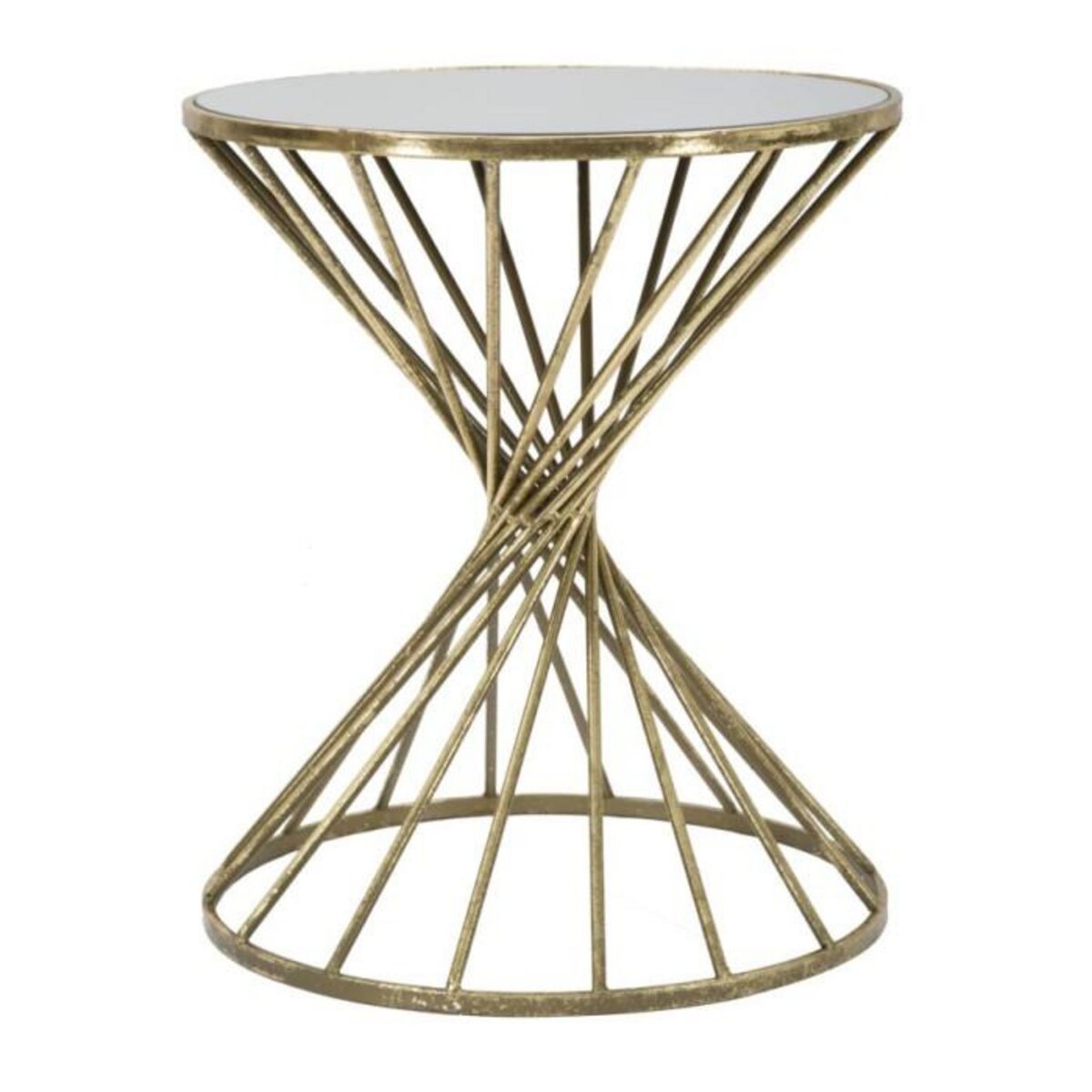 Paris Prix Table d'Appoint Design  Hypnose  50cm Or