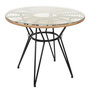 Voir la diapositive 1 : Paris Prix Table de Jardin Ronde  Surabaya  90cm Noir