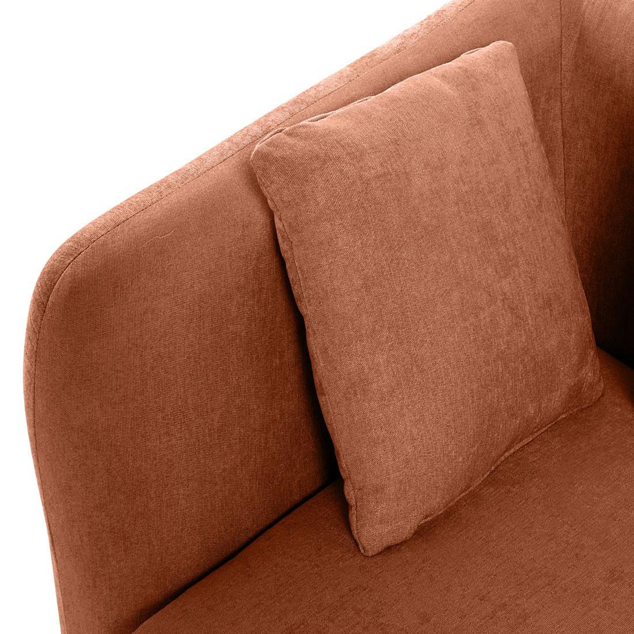 Voir la diapositive 5 : LISA DESIGN Ikare - module d'assise d'angle gauche - en tissu