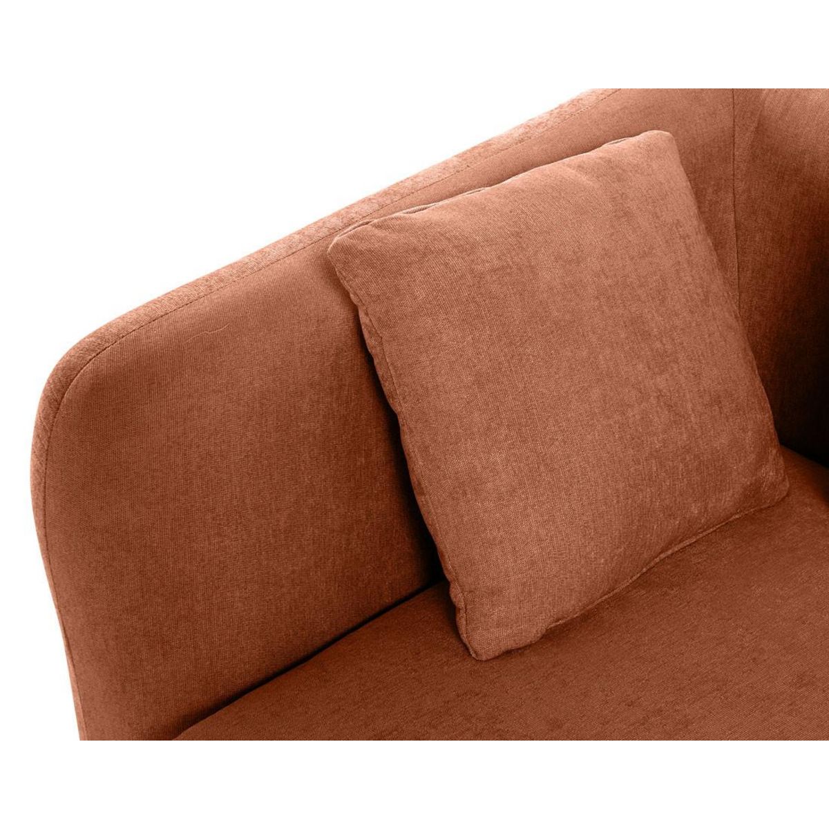 LISA DESIGN Ikare - module d'assise d'angle gauche - en tissu