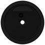 Voir la diapositive 3 : VIDAXL Lavabo rond Ceramique Noir 40 x 15 cm