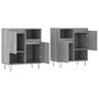 Voir la diapositive 4 : VIDAXL Buffets 2 pcs sonoma gris bois d'ingenierie