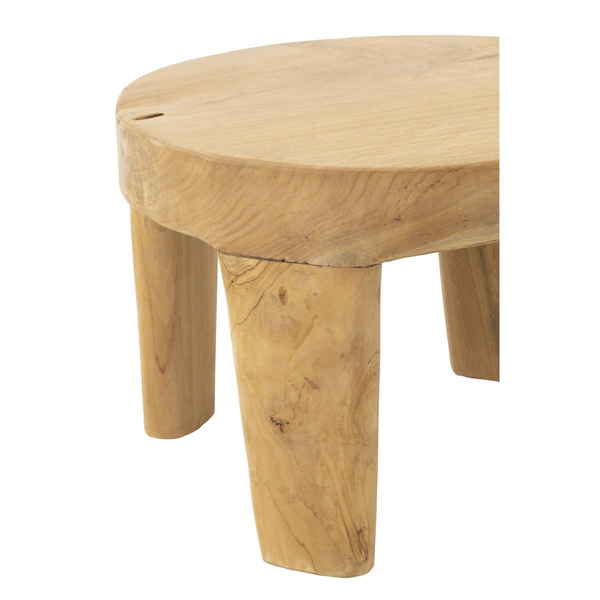 Voir la diapositive 5 : J-LINE Lot de 2 Tables Basses  Tek  50cm Naturel