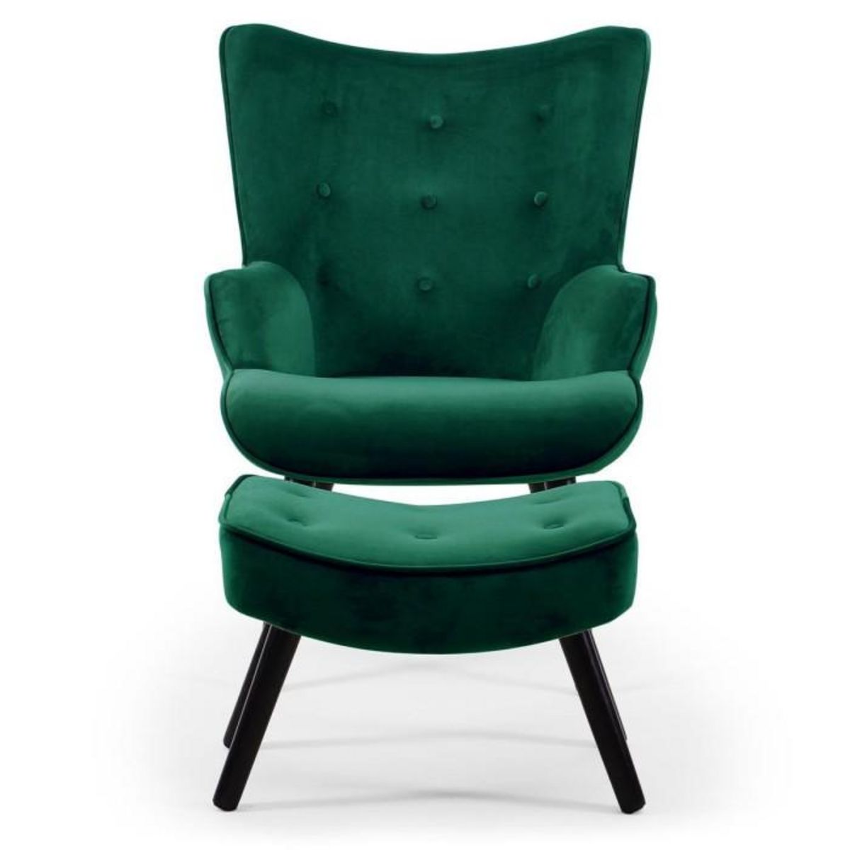 Paris Prix Fauteuil & Pouf Scandinave  Nomi  100cm Vert