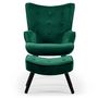 Voir la diapositive 2 : Paris Prix Fauteuil & Pouf Scandinave  Nomi  100cm Vert