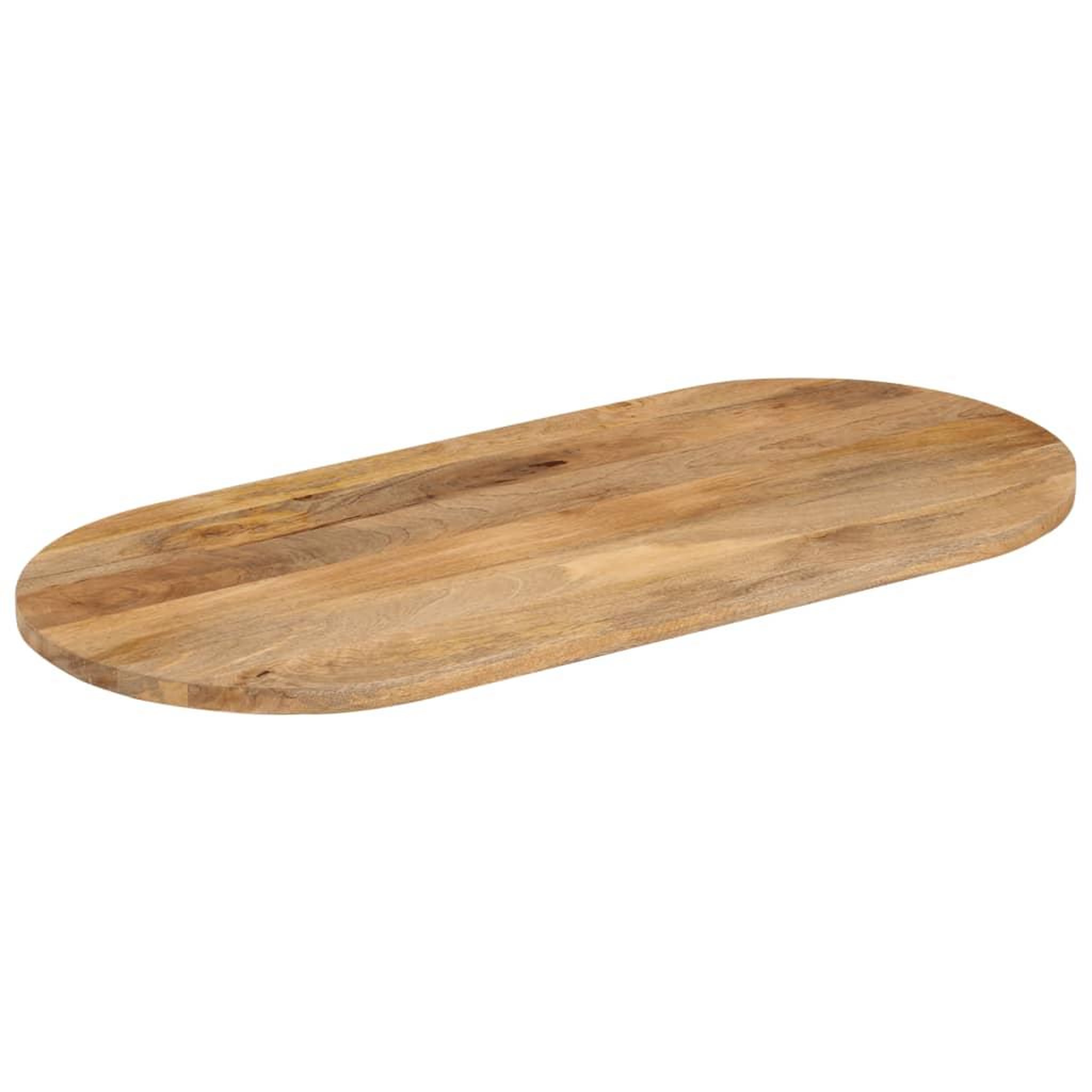 Voir la diapositive 2 : VIDAXL Dessus de table 140x60x2,5 cm ovale bois massif de manguier