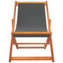 Voir la diapositive 4 : VIDAXL Chaises de plage pliables lot de 2 gris tissu