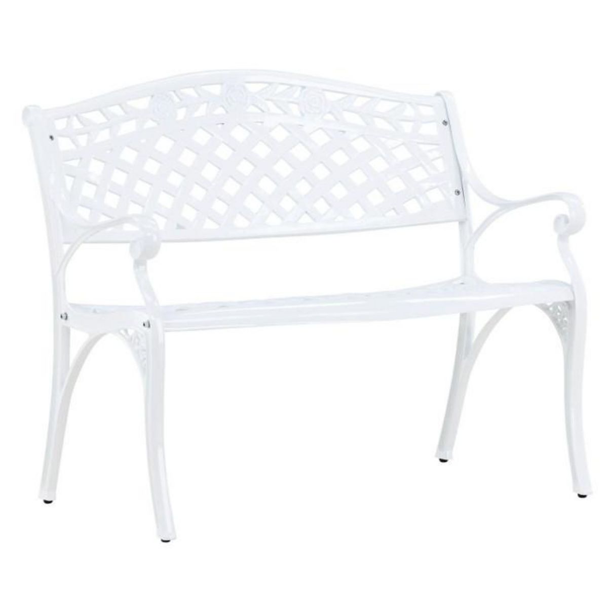 Paris Prix Banc de Jardin Design  Mafra  100cm Blanc